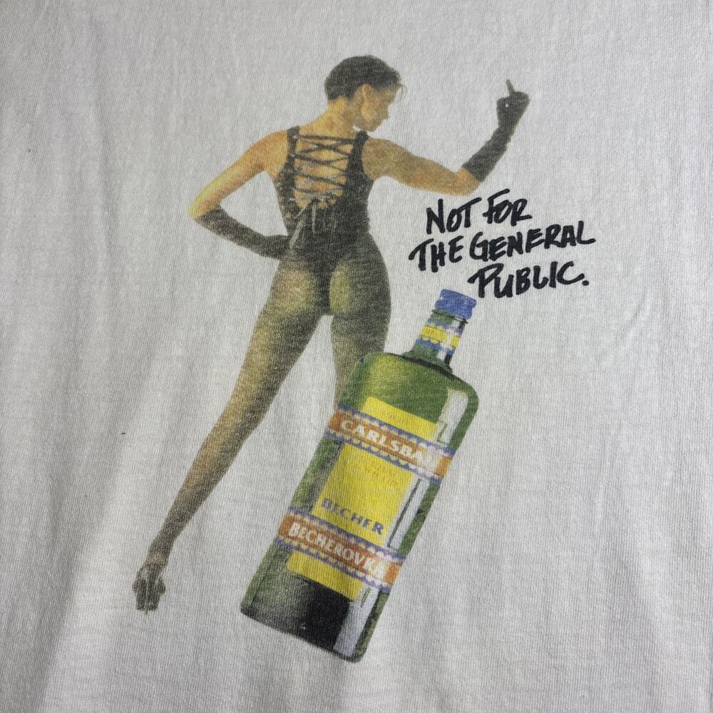 Vintage Becherovka Herbal Liqueur Promo T-shirt “Not For Resale” Rare Large